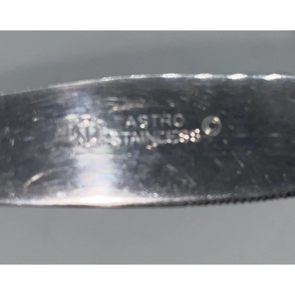 Astro Stainless Japan Set Of‎ 2 Butter Dinner Knives MCM Square Handles 8